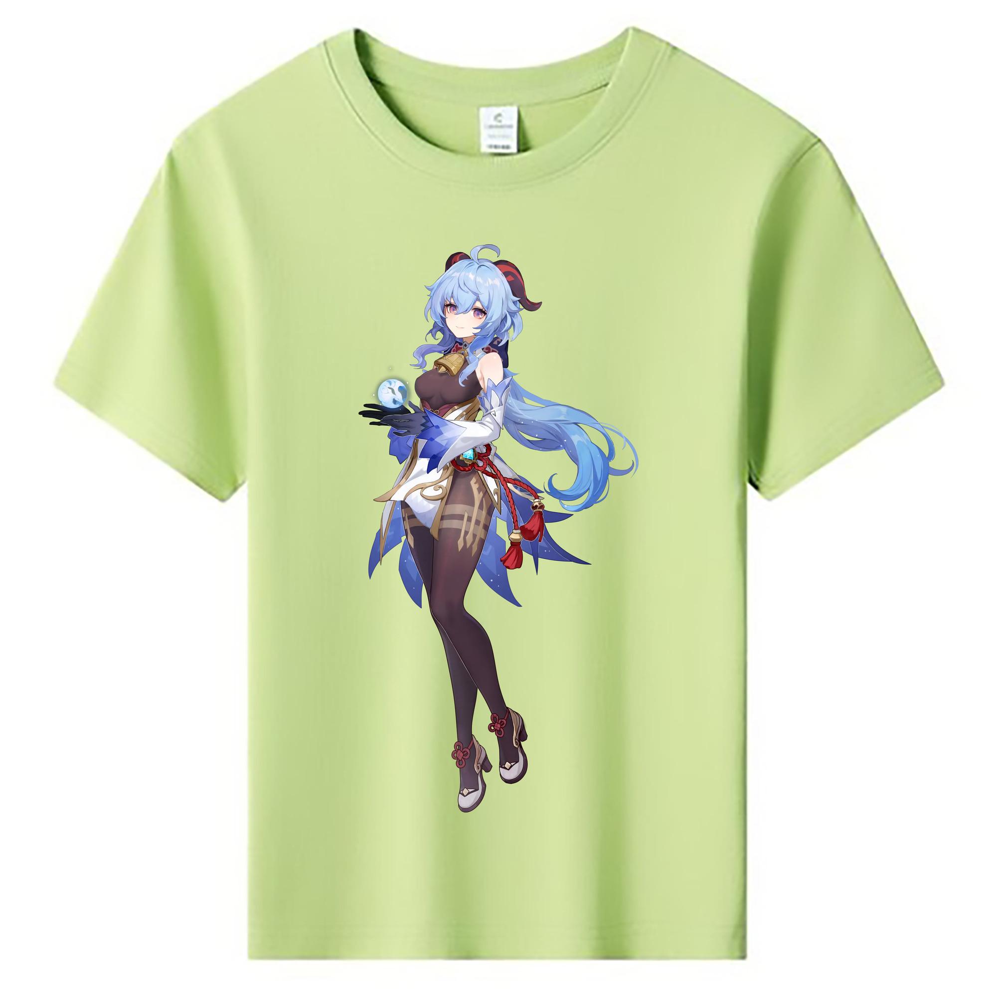 げんし神 甘雨 かんう genshin Ganyu 綿100％キッズTシャツ（フロントプリント）